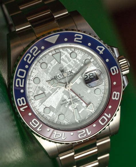 rolex metorite dial|Rolex gmt 2 pepsi meteorite.